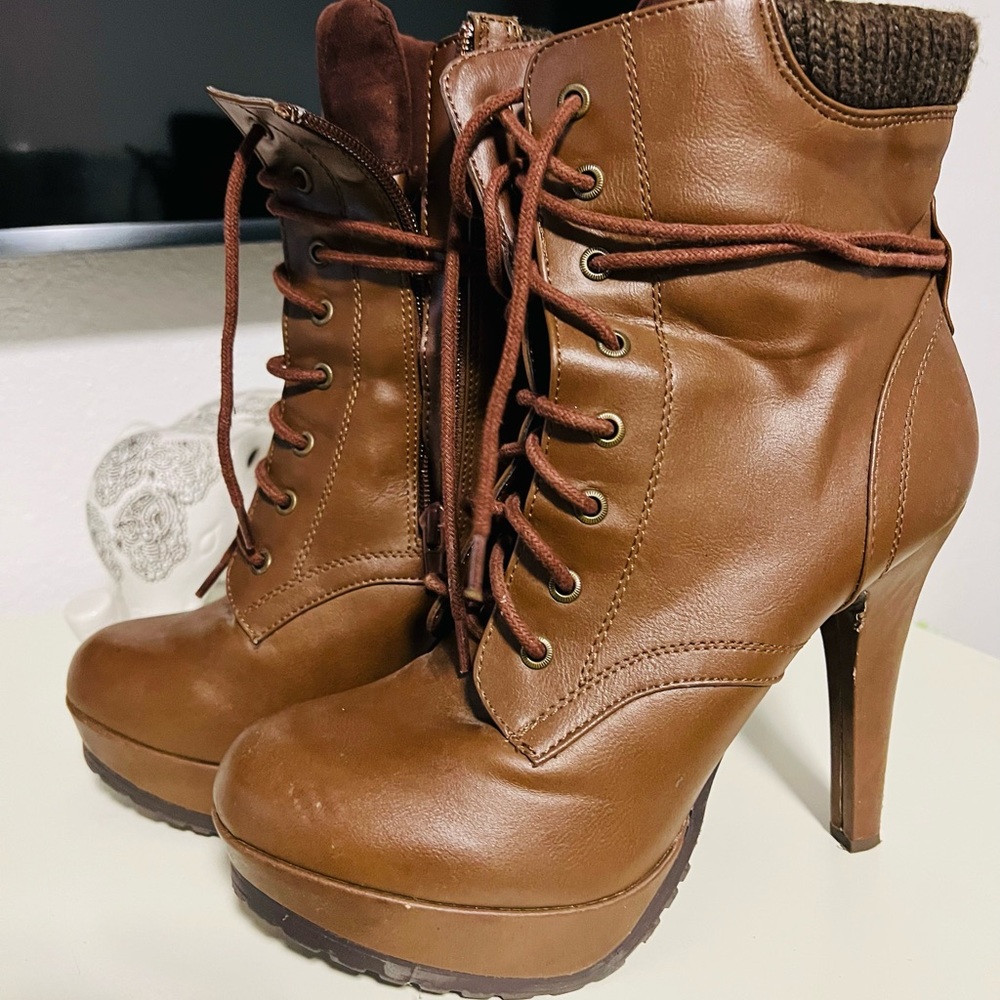 Brown Stiletto Boots